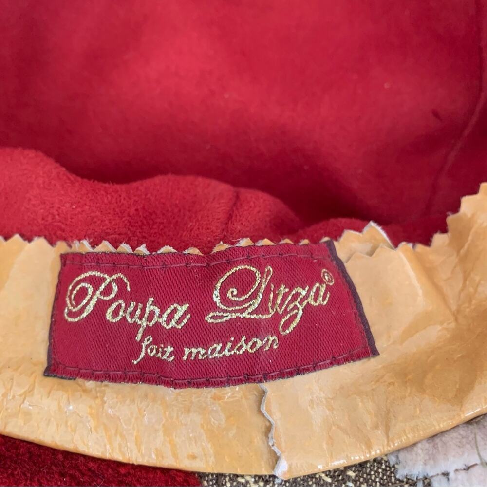 Poupa Litza Recycled Tapestry Canvas Fuzzy Circle… - image 5